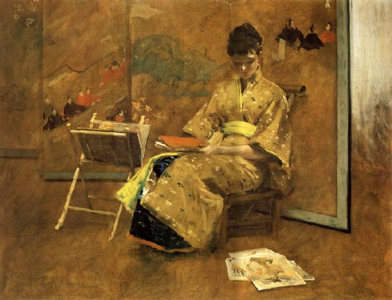 William Merrit Chase Der Kimono Spain oil painting art